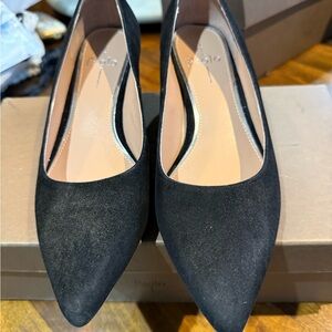 Paolo Women's Black Suede Heels